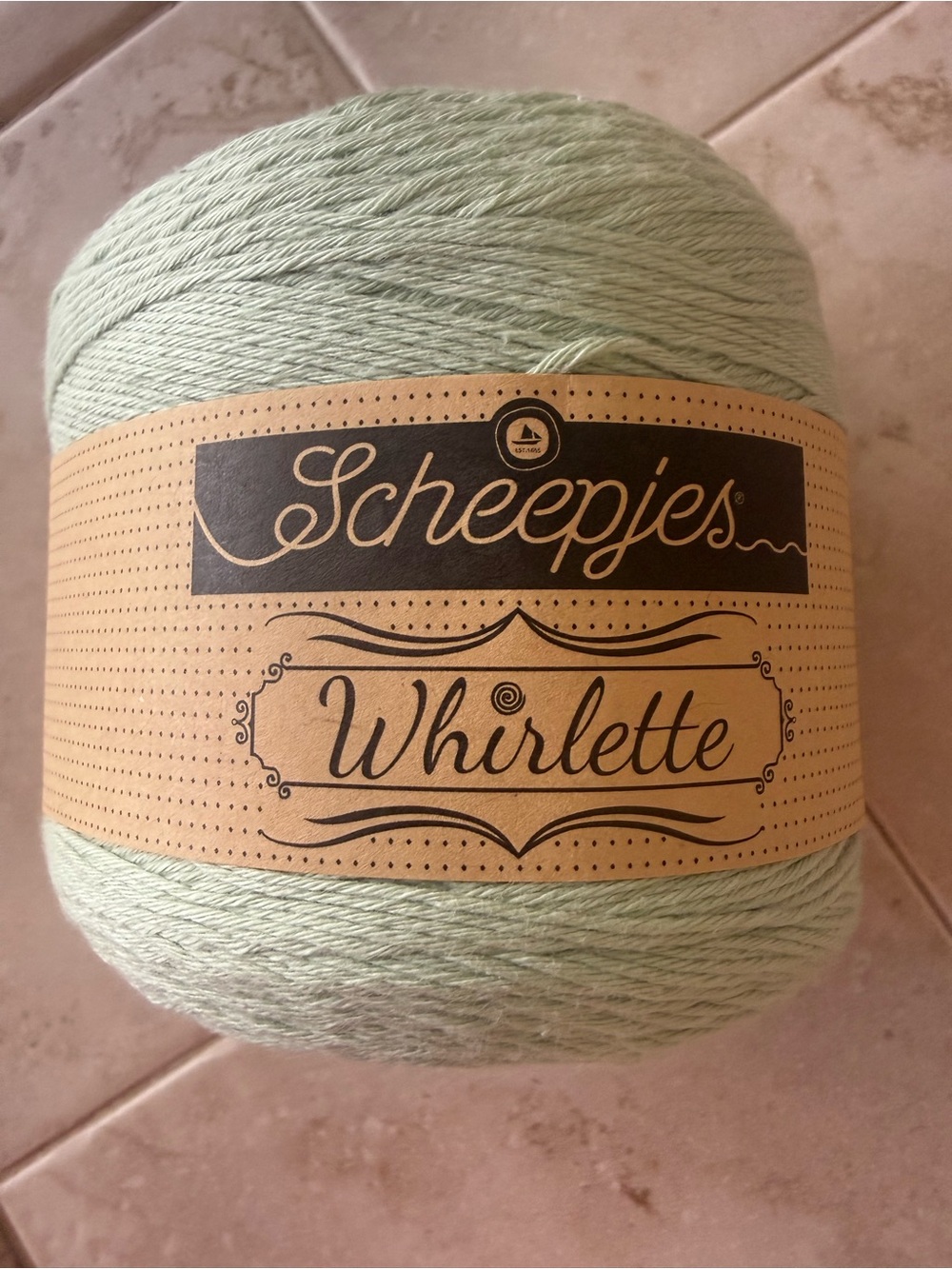 Scheepjes Whirlette Lightweight Scarf Yarn - Soft Mint Green - Delicious